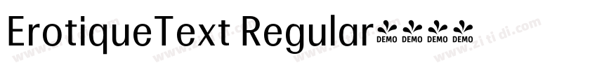 ErotiqueText Regular字体转换